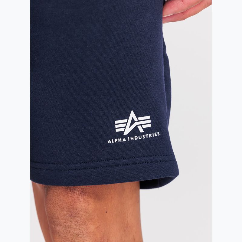 Чоловічі шорти Alpha Industries Basic Small Logo II ультра темно-синього кольору 6