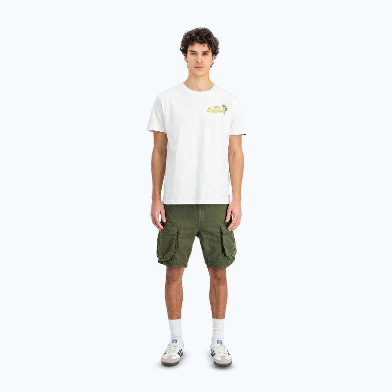 Футболка чоловіча Alpha Industries Pearl Harbor Back Print white 2