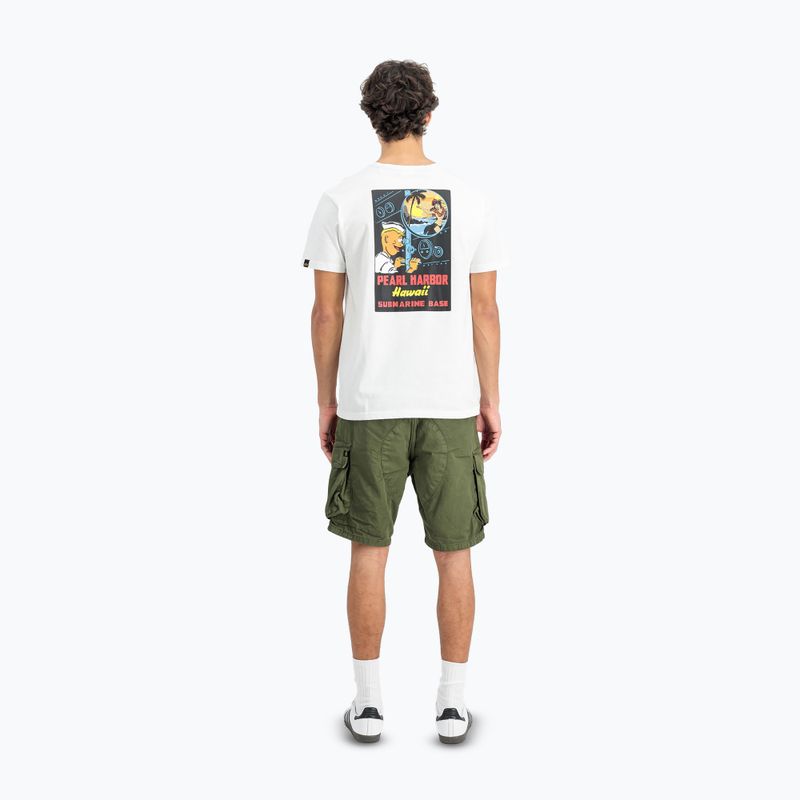 Футболка чоловіча Alpha Industries Pearl Harbor Back Print white 3