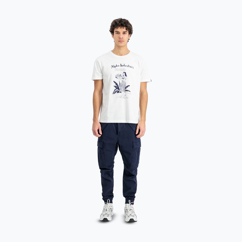 Футболка чоловіча Alpha Industries Hawaii white 2