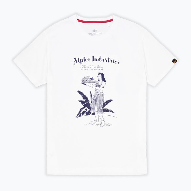 Футболка чоловіча Alpha Industries Hawaii white 6