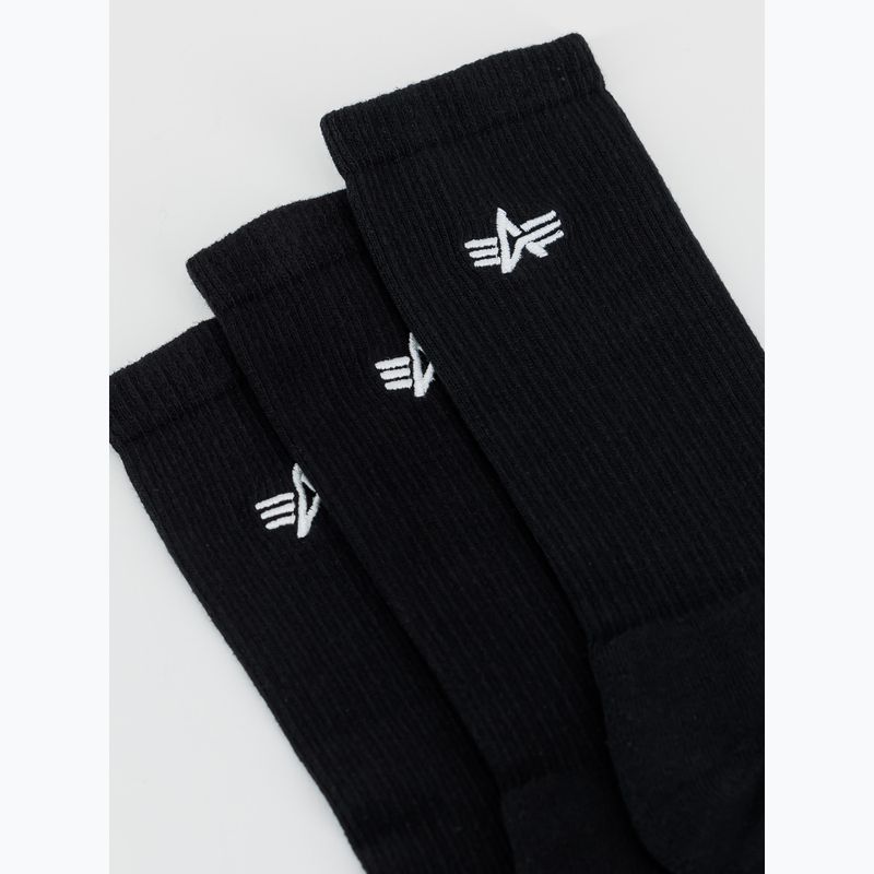 Шкарпетки чоловічі Alpha Industries Basic 3 пари black 3