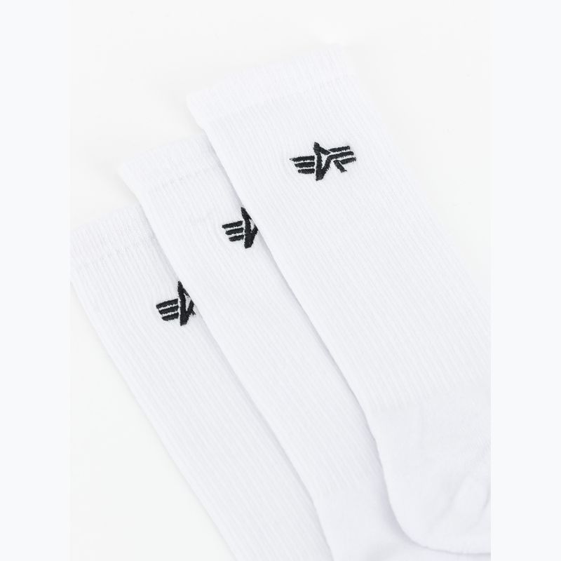 Шкарпетки чоловічі Alpha Industries Basic 3 пари white 3