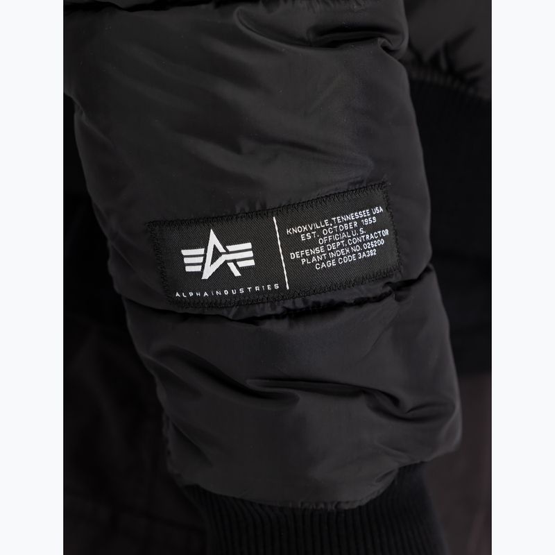 Чоловіча утеплена куртка Alpha Industries MA-1 Logo Puffer Bomber black 6