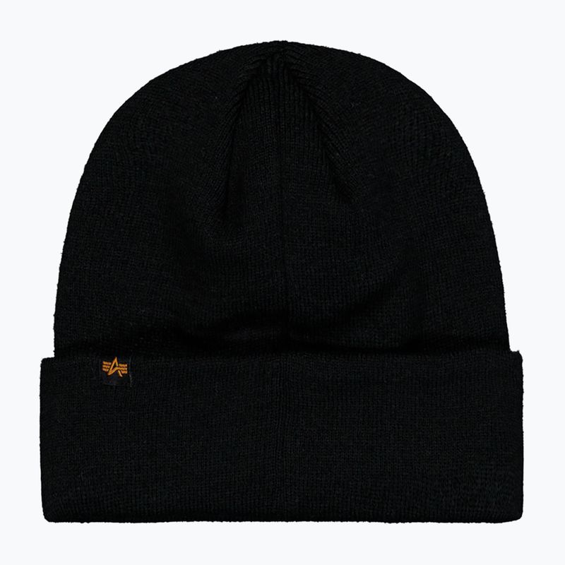 Зимова шапка Alpha Industries Metal Logo Beanie black 2
