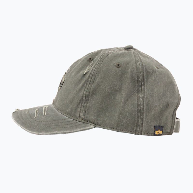 Кепка Alpha Industries Acid Logo dark olive 4