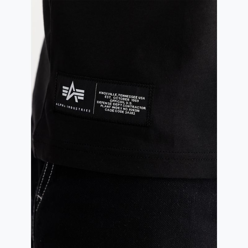 Футболка поло чоловіча Alpha Industries Label T Back Print black 4