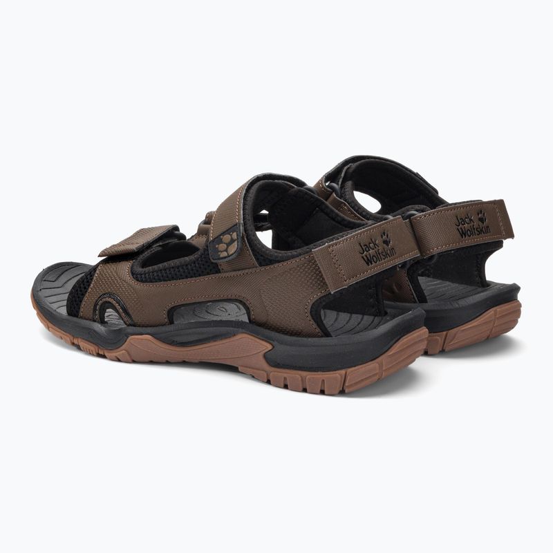 Сандалі трекінгові чоловічі Jack Wolfskin Lakewood Cruise коричневі 4019011 3