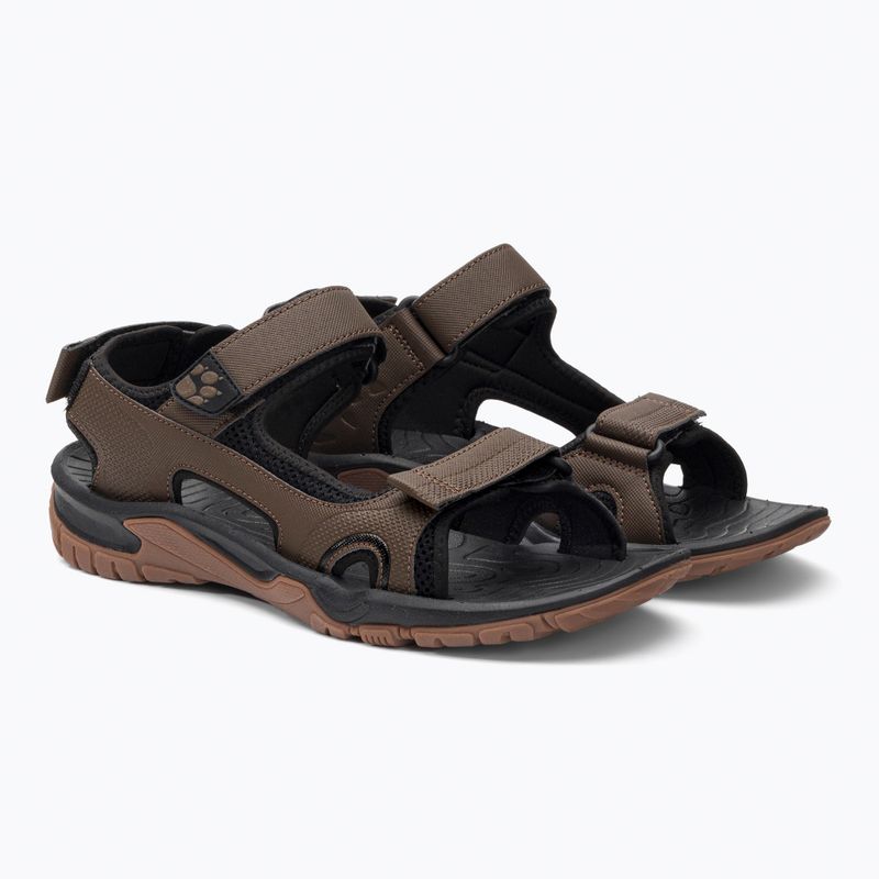 Сандалі трекінгові чоловічі Jack Wolfskin Lakewood Cruise коричневі 4019011 4