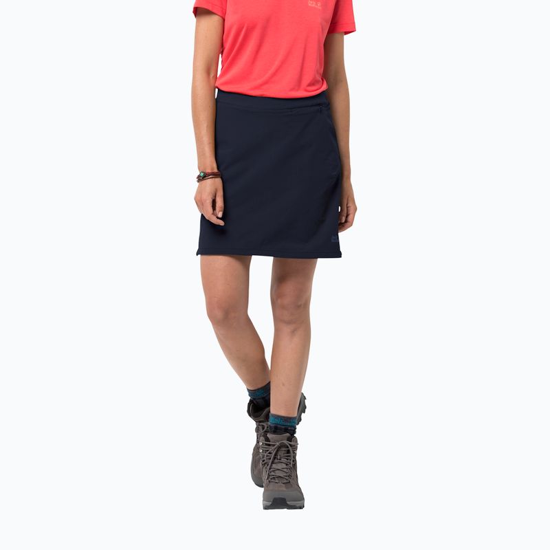 Трекінгова спідниця жіноча Jack Wolfskin Hilltop Trail синя 1505471_1910