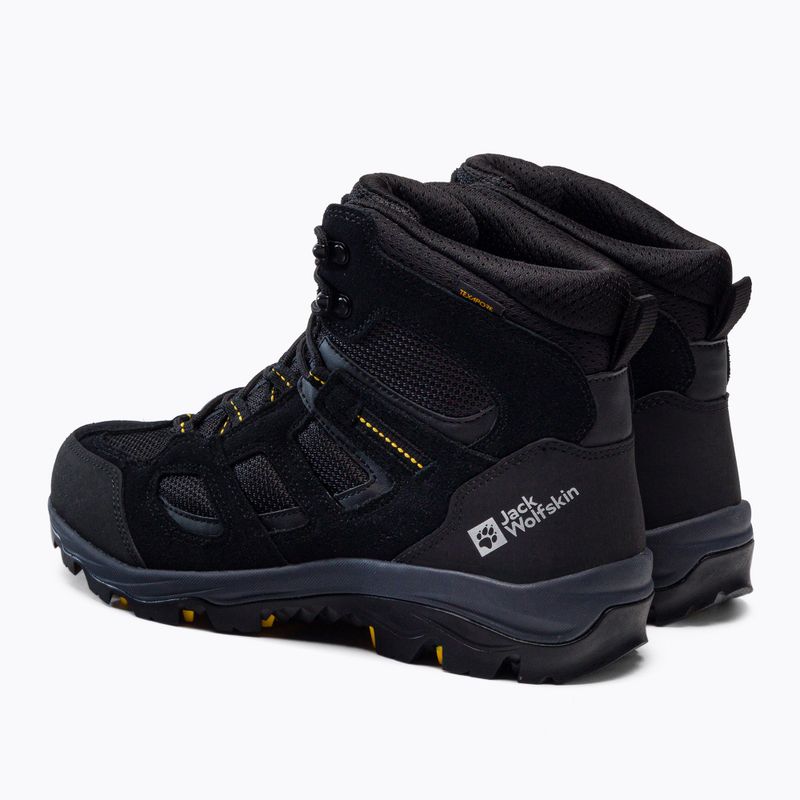 Черевики для трекінгу чоловічі Jack Wolfskin Vojo 3 Texapore Mid чорні 4042461 3