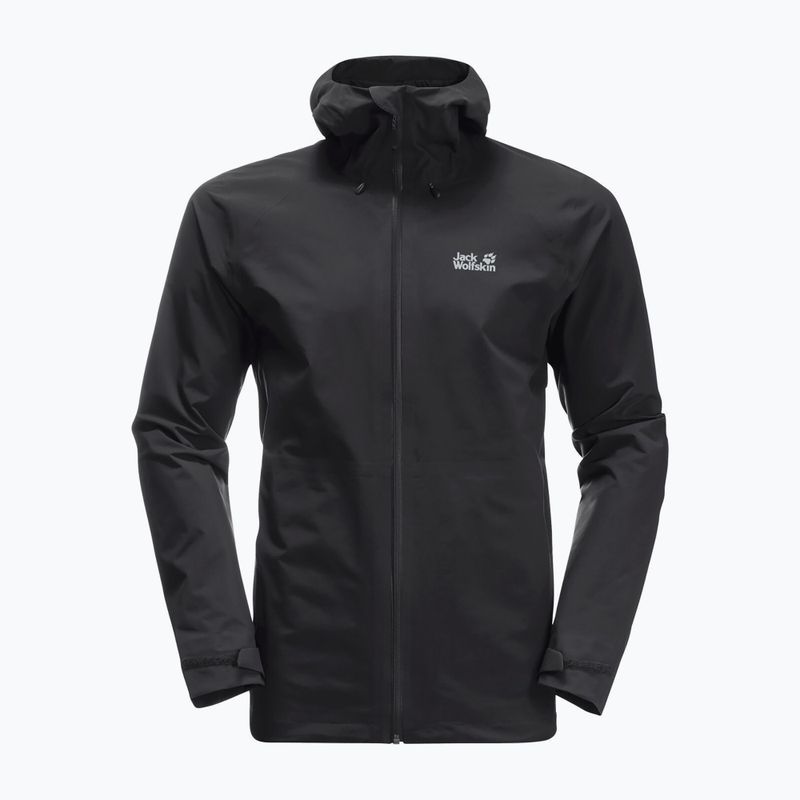 Куртка хардшел чоловіча Jack Wolfskin Highest Peak чорна 1115131_6000 5
