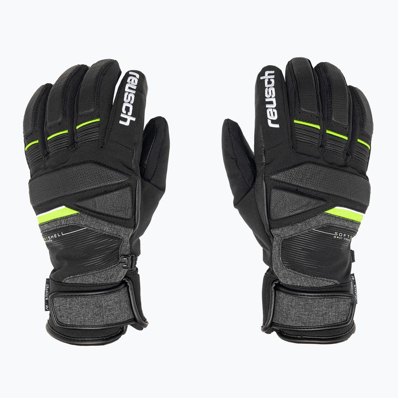 Рукавиці лижні Reusch Storm R-Tex Xt black/black melange/neon green 3