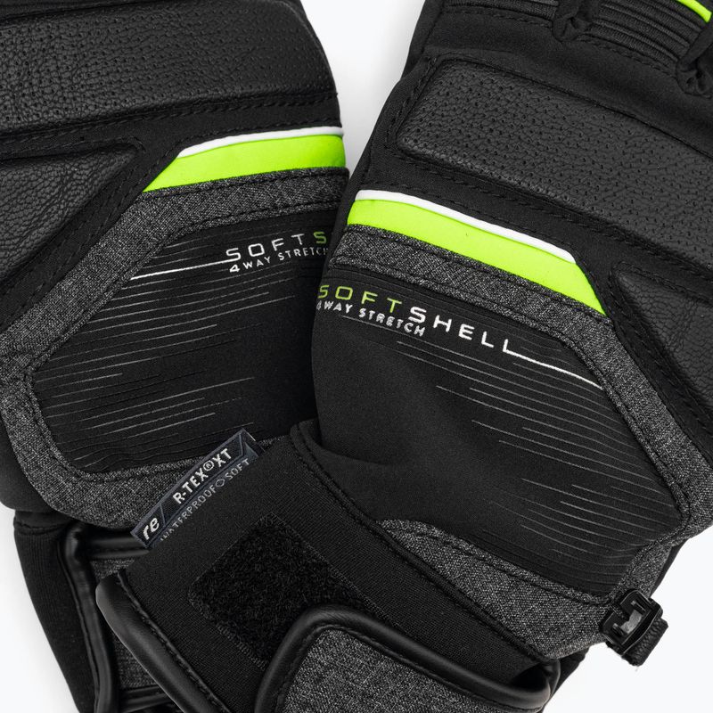 Рукавиці лижні Reusch Storm R-Tex Xt black/black melange/neon green 5