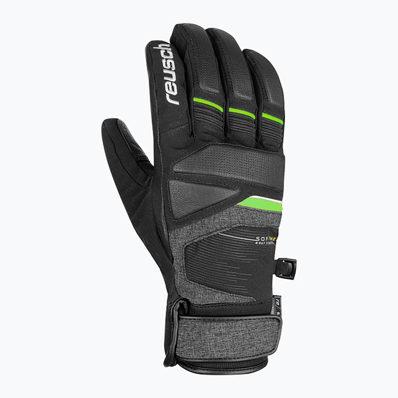 Рукавиці лижні Reusch Storm R-Tex Xt black/black melange/neon green 6