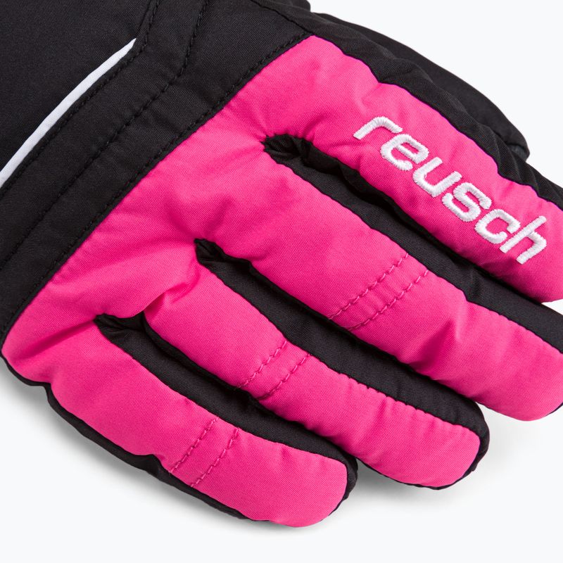 Рукавиці лижні дитячі Reusch Alan чорно-рожеві 60/61/115 4