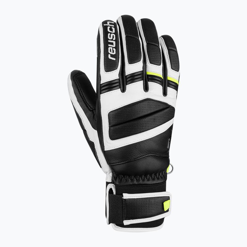 Рукавиці гірськолижні Reusch Master Pro black/white/safety yellow 3