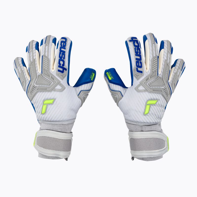 Рукавиці воротарські Reusch Attrakt Freegel Gold Finger Support сірі 5270130-6006