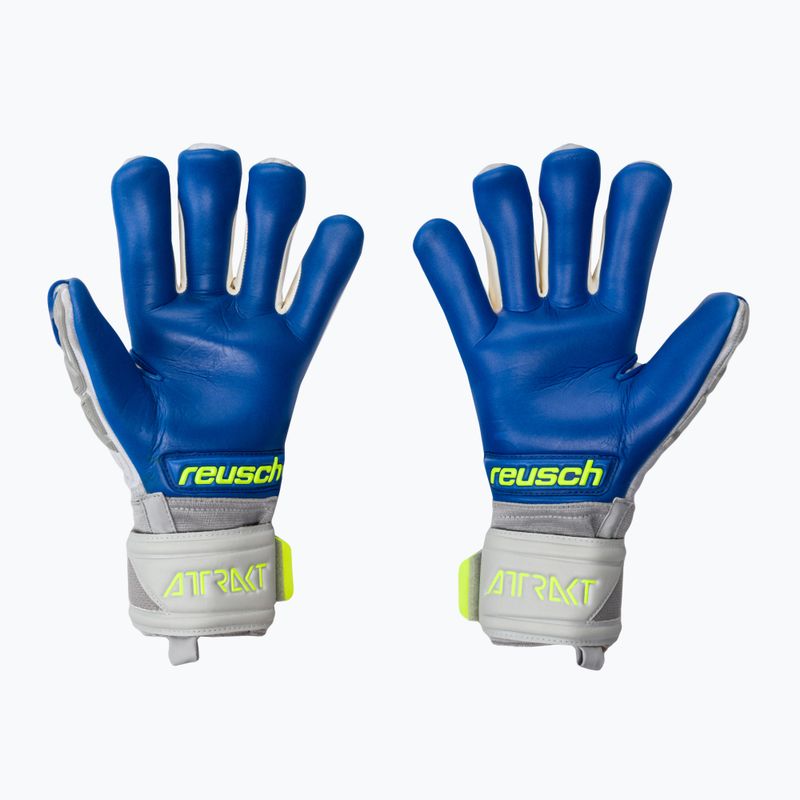 Рукавиці воротарські Reusch Attrakt Freegel Gold Finger Support сірі 5270130-6006 2