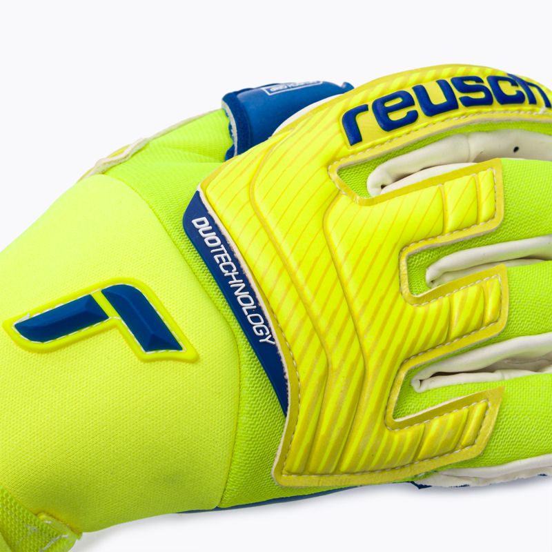 Рукавиці воротарські Reusch Attrakt Duo жовто-блакитні 5270055 3