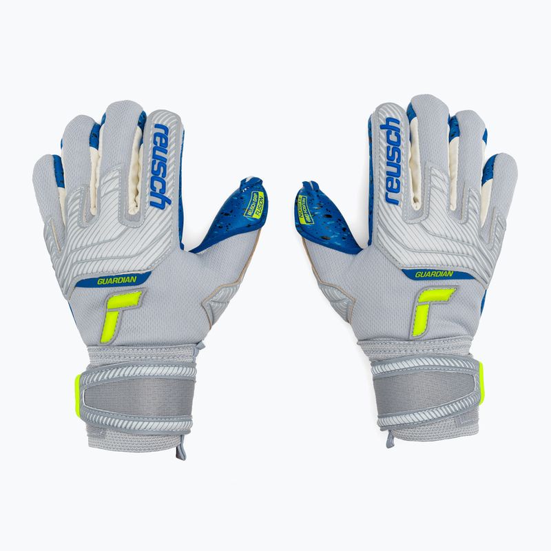 Рукавиці воротарські дитячі Reusch Attrakt Fusion Finger Support Guardian сірі 5272940 3