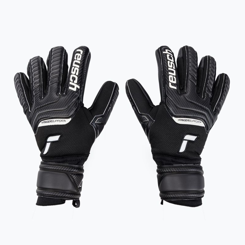 Рукавиці воротарські Reusch Attrakt Infinity Finger Support чорні 5270720-7700