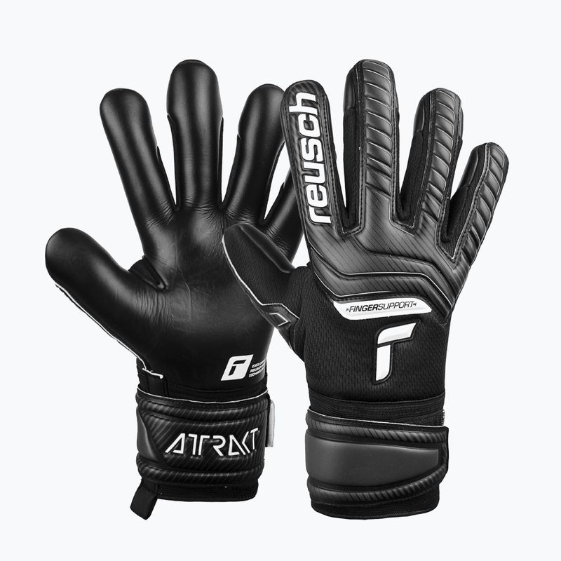 Рукавиці воротарські Reusch Attrakt Infinity Finger Support чорні 5270720-7700 5