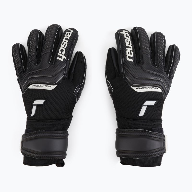 Рукавиці воротарські дитячі Reusch Attrakt Infinity Finger Support чорні 5272720