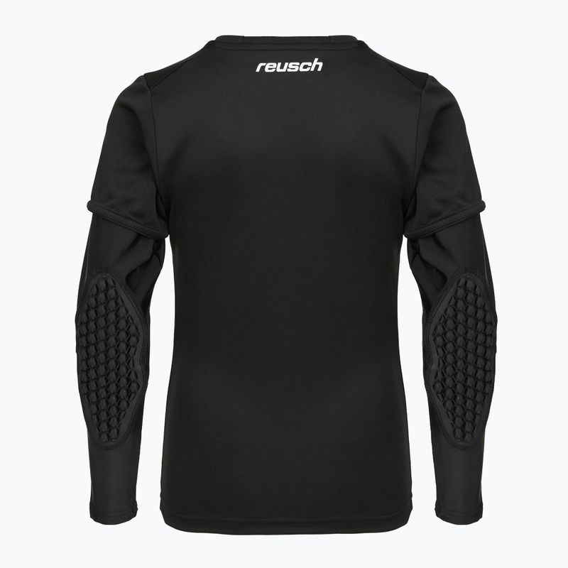 Футболка воротарська дитяча Reusch Goalkeeping Jersey Padded Junior black/silver 2