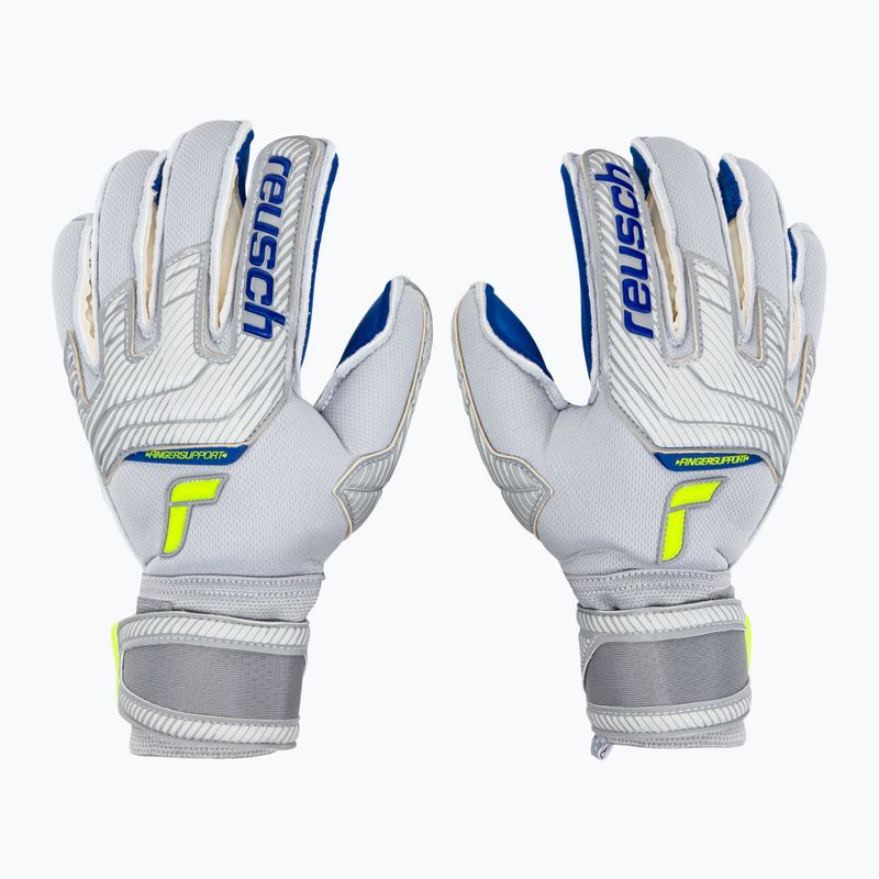 Рукавиці воротарські Reusch Attrakt Gold X Evolution Cut Finger Support сірі 5270950