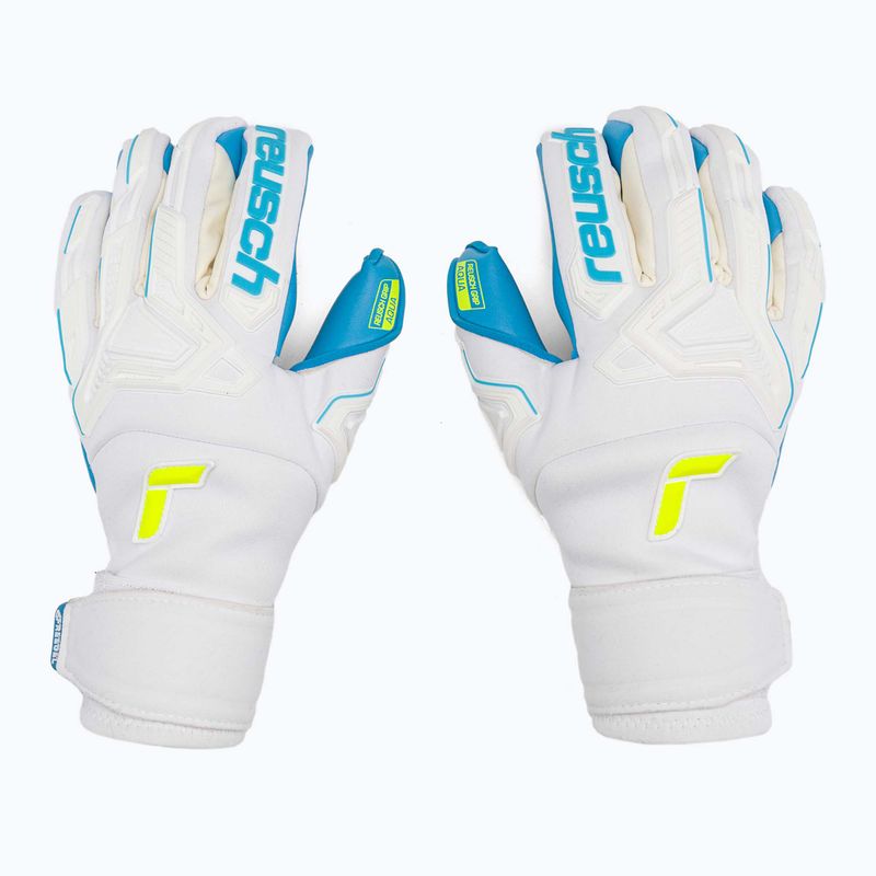 Рукавиці воротарські Reusch Attrakt Freegel Aqua Windproof білі 5270459