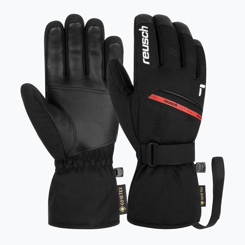 Лижні рукавички Reusch Morris GORE-TEX black/white/fire red 2
