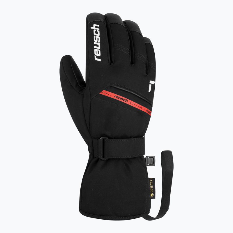 Лижні рукавички Reusch Morris GORE-TEX black/white/fire red 3