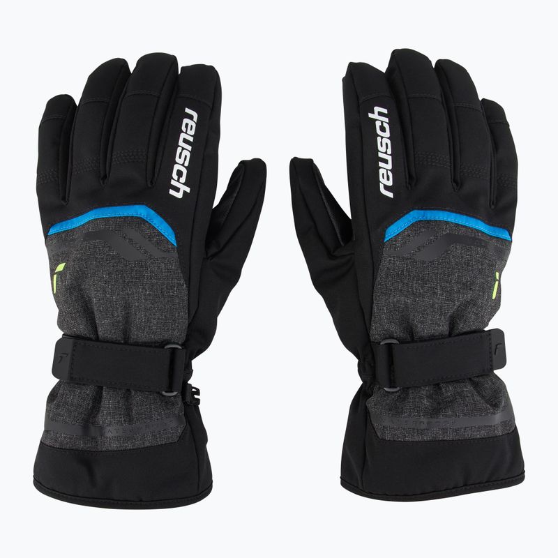 Лижні рукавиці Reusch Primus R-Tex XT black melange/safety yellow/brilliant blue 2