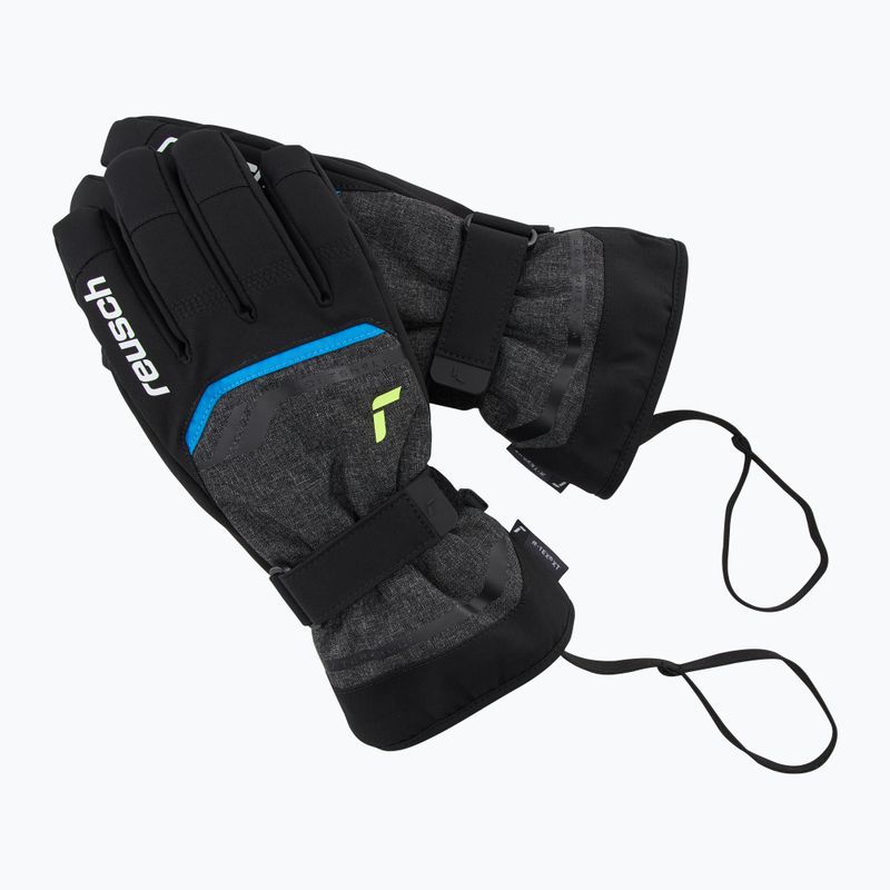 Лижні рукавиці Reusch Primus R-Tex XT black melange/safety yellow/brilliant blue 6