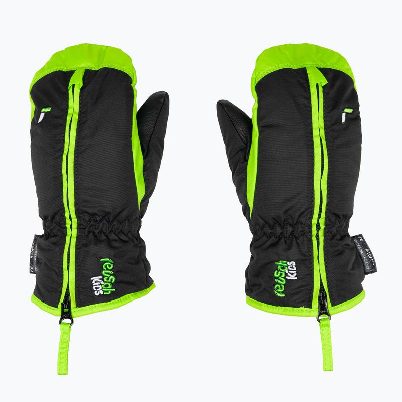 Рукавиці лижні дитячі Reusch Ben Mitten black/neon green 3
