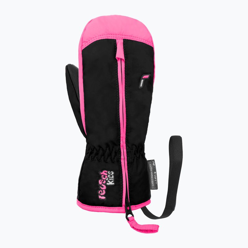 Рукавички лижні дитячі Reusch Ben Mitten black/ knockout pink 2