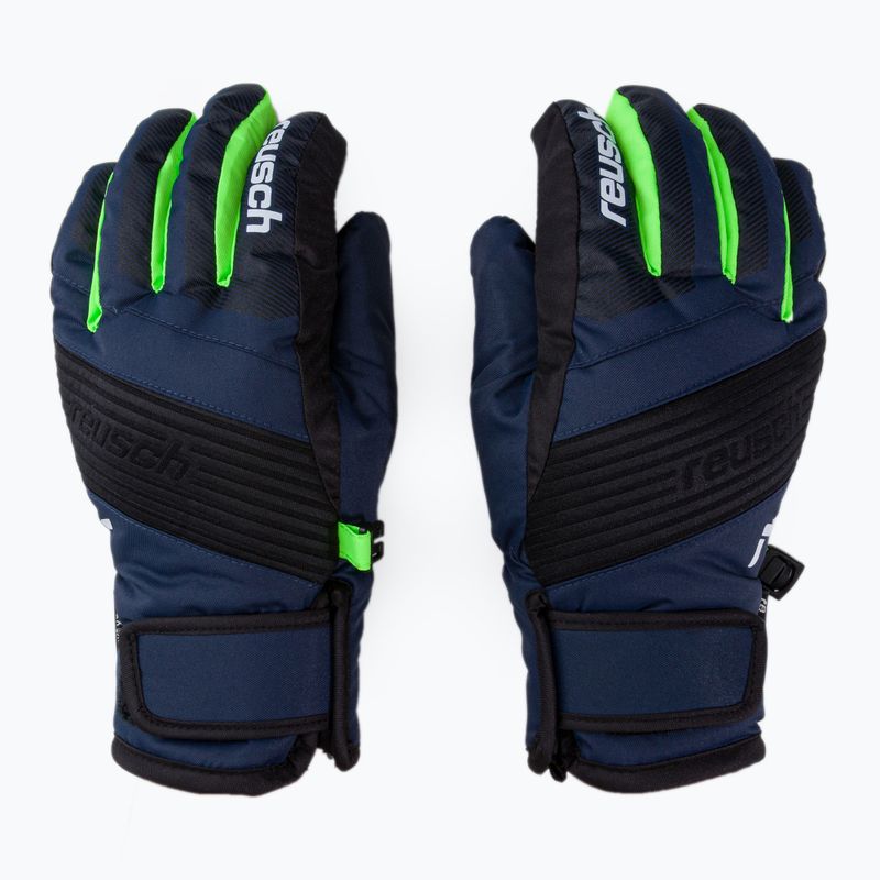 Рукавиці лижні дитячі Reusch Duke R-Tex XT black/dress blue/neon green 3