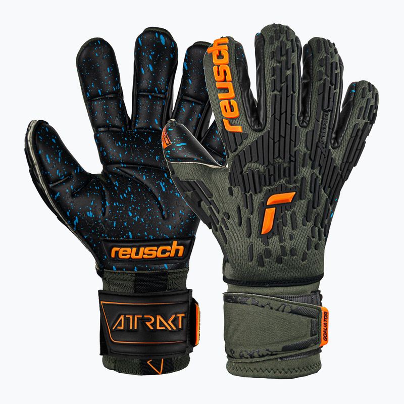 Рукавиці воротарські Reusch Attrakt Freegel Fusion Ortho-Tec Goaliator зелені 5370090-5555 6