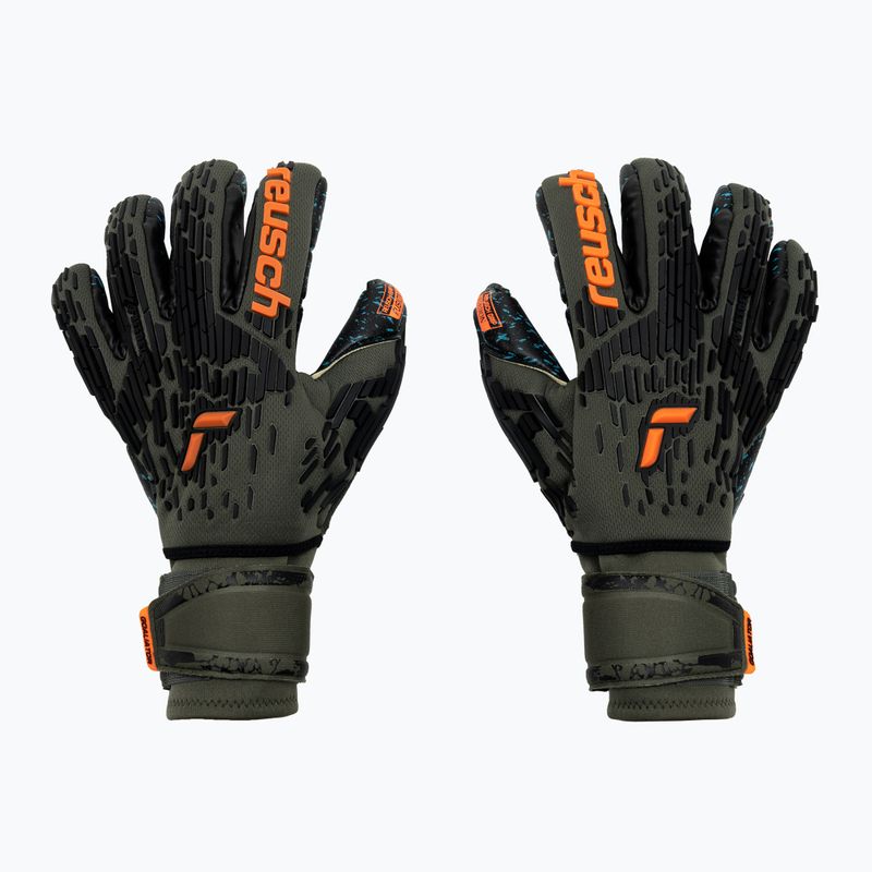 Рукавиці воротарські Reusch Attrakt Freegel Fusion Ortho-Tec Goaliator зелені 5370090-5555