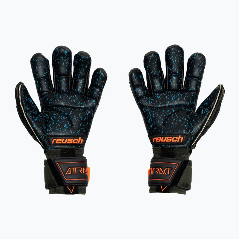 Рукавиці воротарські Reusch Attrakt Freegel Fusion Ortho-Tec Goaliator зелені 5370090-5555 2