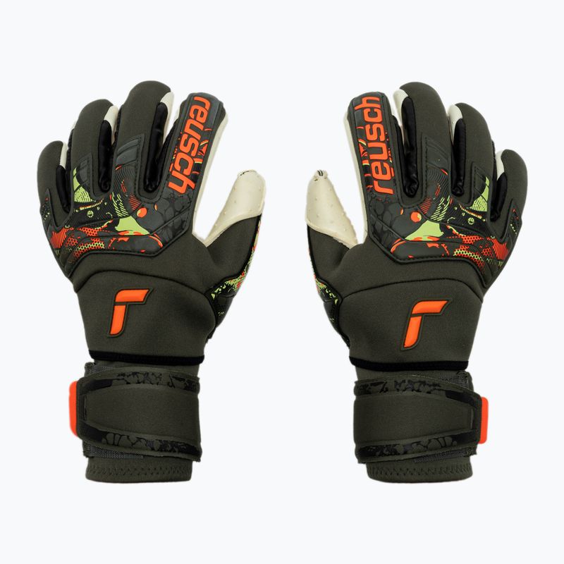 Рукавиці воротарські Reusch Attrakt Speedbump Ortho-Tec зелені 5370078-5556
