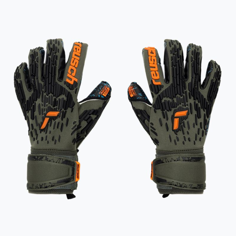 Рукавиці воротарські Reusch Attrakt Freegel Fusion Goaliator зелені 5370095-5555