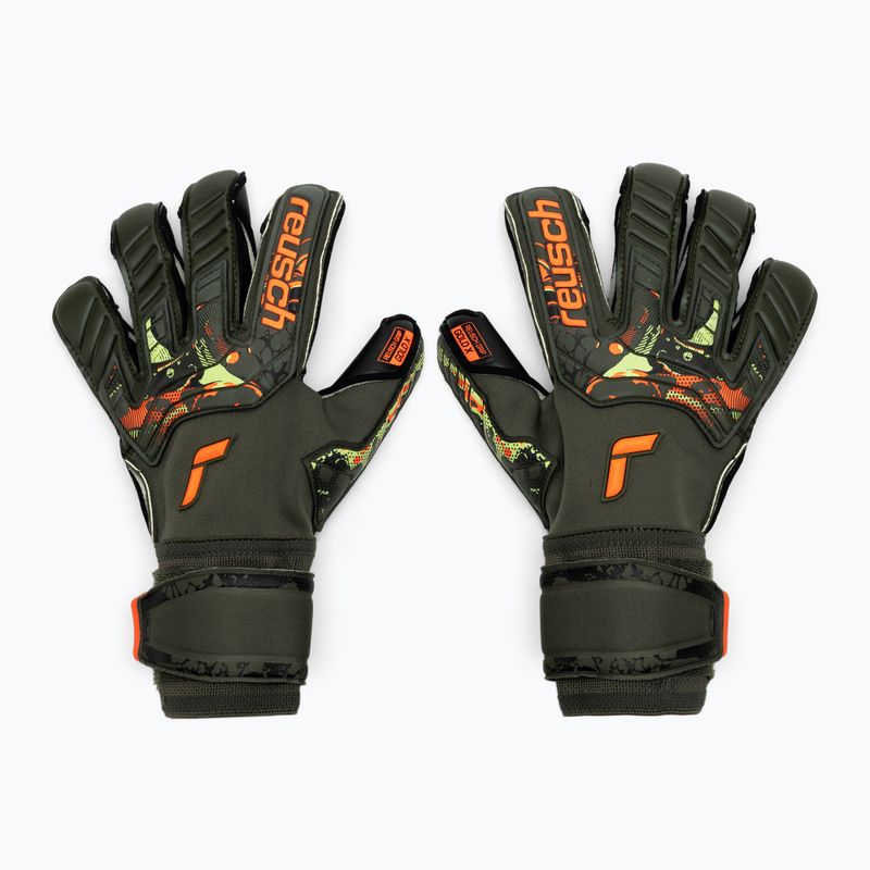 Рукавиці воротарські Reusch Attrakt Gold X Evolution Cut зелені 5370064-5555