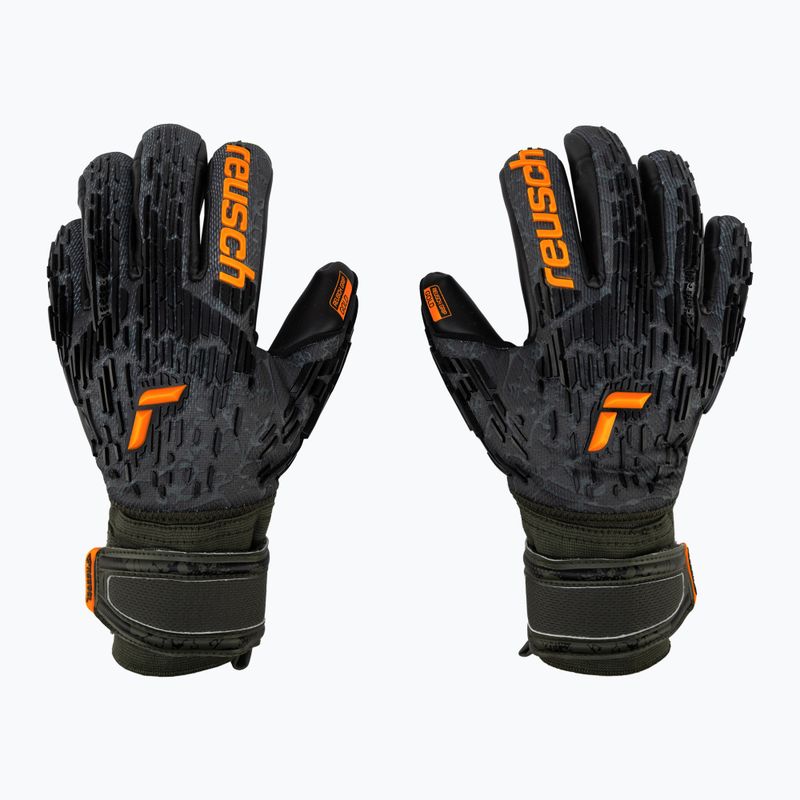 Рукавиці воротарські Reusch Attrakt Freegel Gold Finger Support чорні 5370030-5555