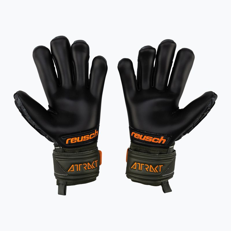 Рукавиці воротарські Reusch Attrakt Freegel Gold Finger Support чорні 5370030-5555 2