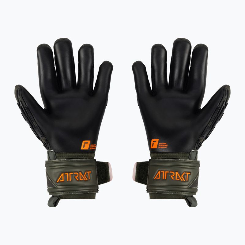 Рукавиці воротарські Reusch Attrakt Freegel Silver зелено-помаранчеві 5370035-5555 2