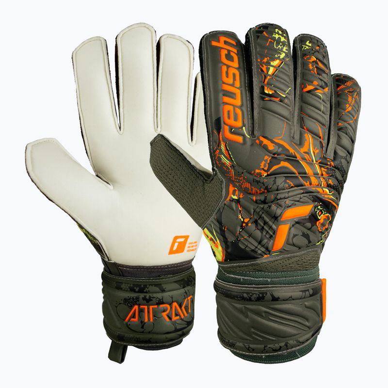Рукавиці воротарські Reusch Attrakt Solid зелені 5370016-5556 4