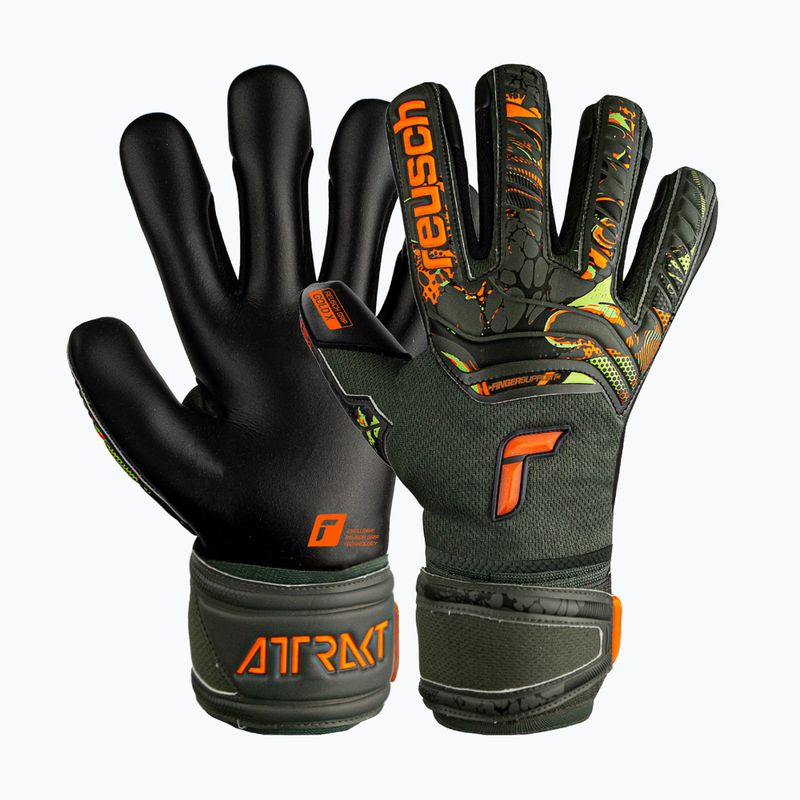 Рукавиці воротарські Reusch Attrakt Gold X Finger Support Junior зелено-чорні 5372050-5555 4
