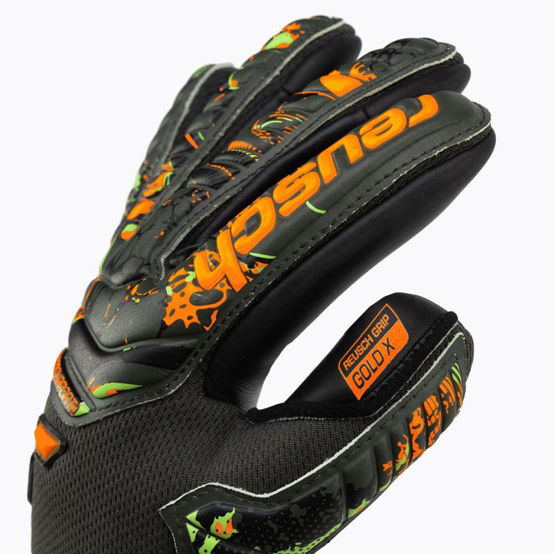 Рукавиці воротарські Reusch Attrakt Gold X Finger Support Junior зелено-чорні 5372050-5555 3